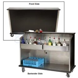 Outdoor All Weather Heavy-Duty Stainless Steel Portable Bar - Sunzout Outdoor Spaces LLC