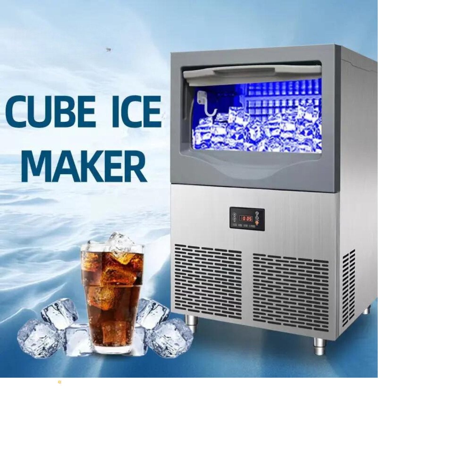 Outdoor Stainless Steel 40 kg Advanced Technology Ice Making Machine - Sunzout Outdoor Spaces LLC