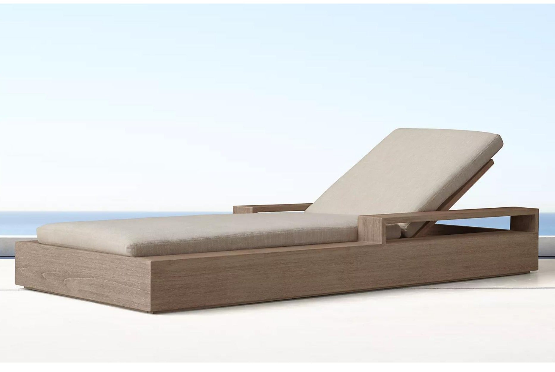Palmetto Collection- Coastal Teak Day Bed Sun Lounger - Sunzout Outdoor Spaces LLC