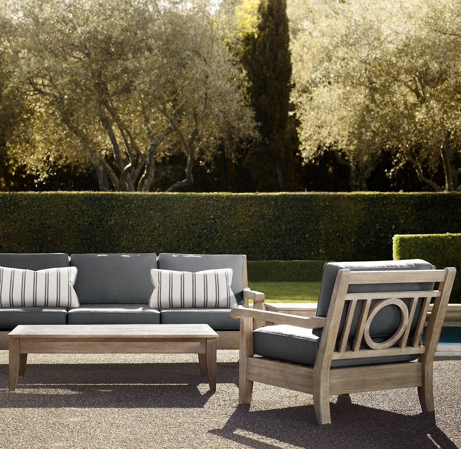 Port Canaveral Collection-Outdoor Premium Teak Sofa Set - Sunzout Outdoor Spaces LLC