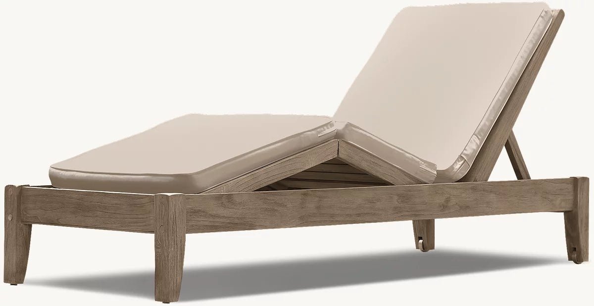 Port Canaveral Collection-Outdoor Premium Teak Sun Lounger - Sunzout Outdoor Spaces LLC