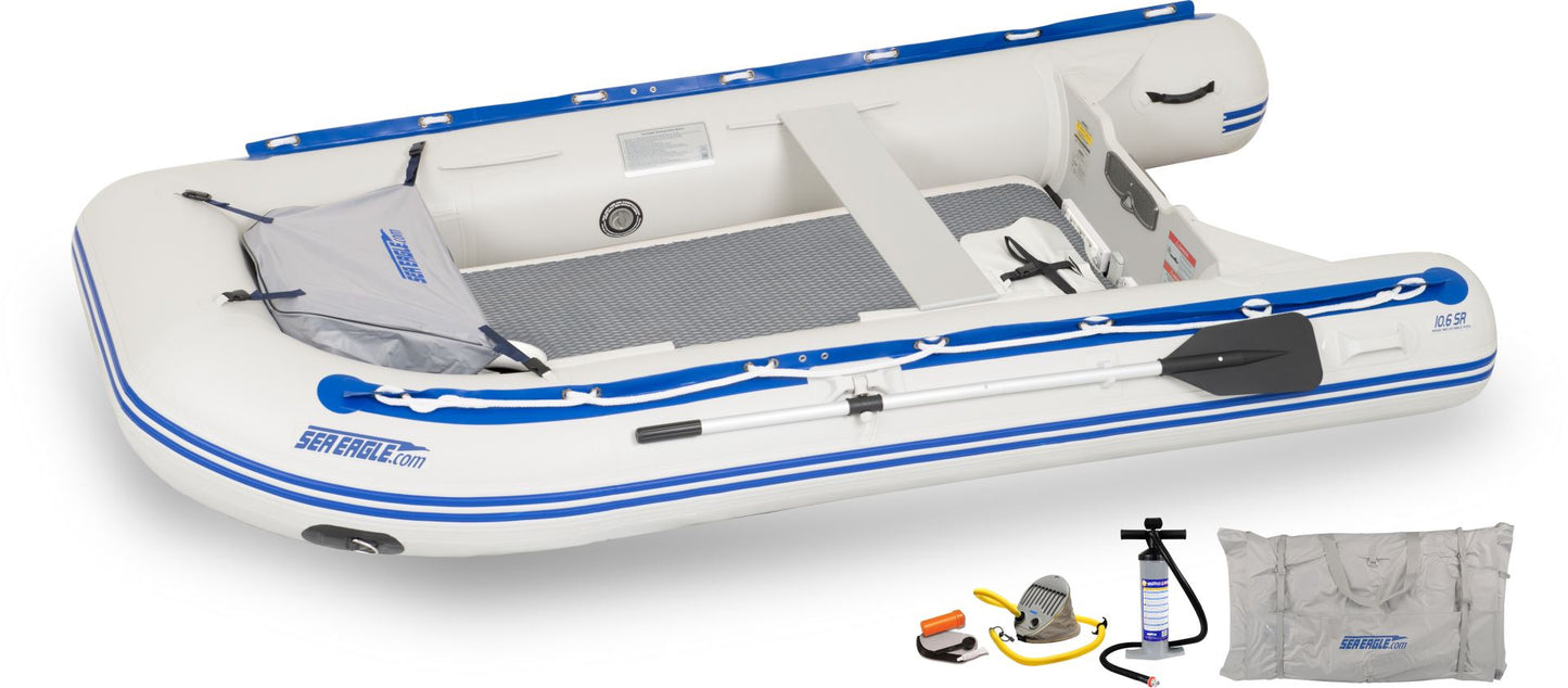 Sea Eagle 10'6' Sport Runabout Inflatable Boat Drop Stitch Deluxe Package - Sunzout Outdoor Spaces LLC
