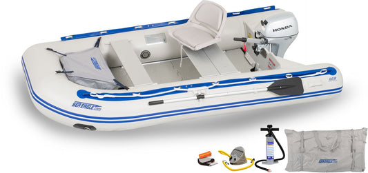 Sea Eagle 10'6' Sport Runabout Inflatable Boat Swivel Seat Honda Motor Package - Sunzout Outdoor Spaces LLC