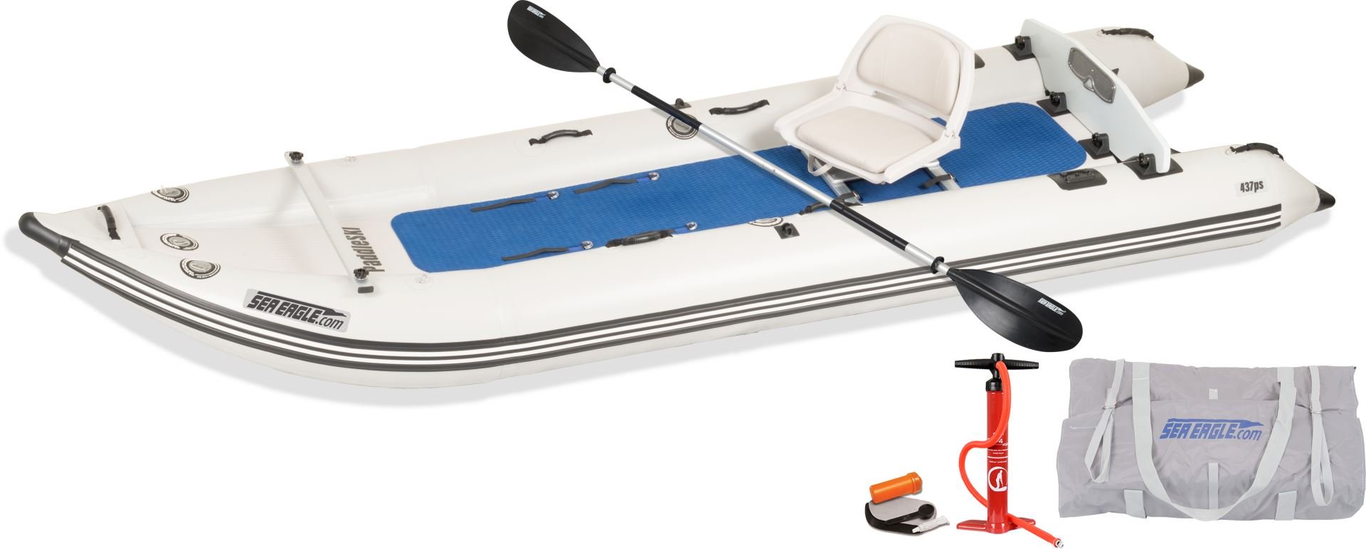 Sea Eagle 437PS PaddleSki Inflatable Boat Solo Start-up Package - Sunzout Outdoor Spaces LLC