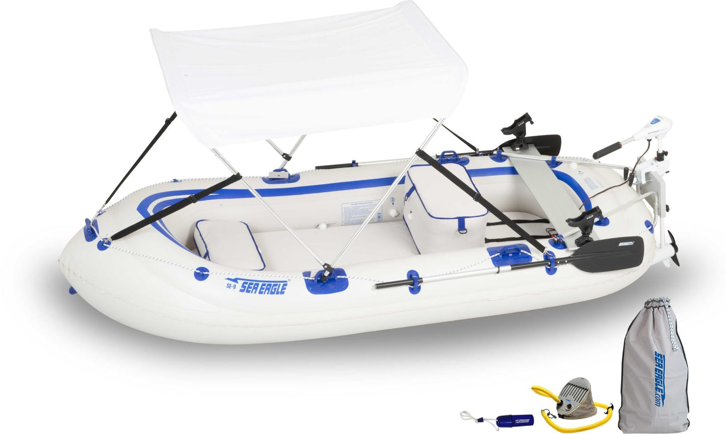 Sea Eagle 9 Inflatable Boat Fish-n-Troll Package - Sunzout Outdoor Spaces LLC