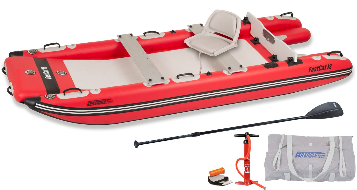 Sea Eagle FastCat12 Catamaran Inflatable Boat Deluxe Package