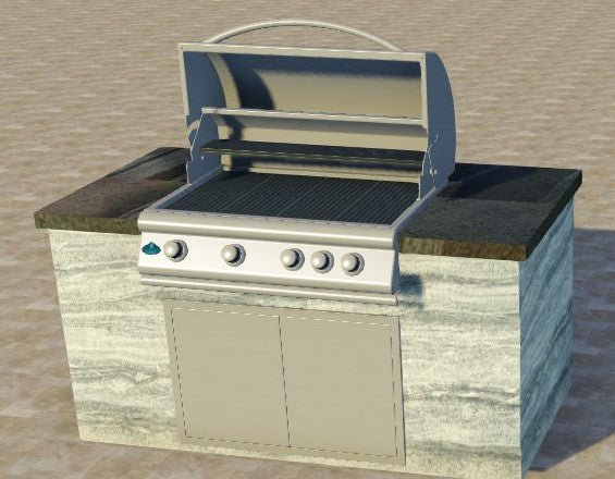 Slate-Lite Outdoor Kitchens Exclusively by Home360- Designer Brendan Hall Any size or Configuration. Ready to Assemble Shipped Nationwide