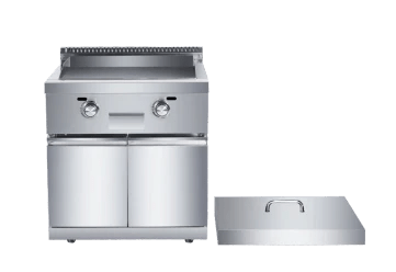 Sunzout Brand 27 inch Stainless Steel Outdoor Griddle with Modular Cabinet - Sunzout Outdoor Spaces LLC