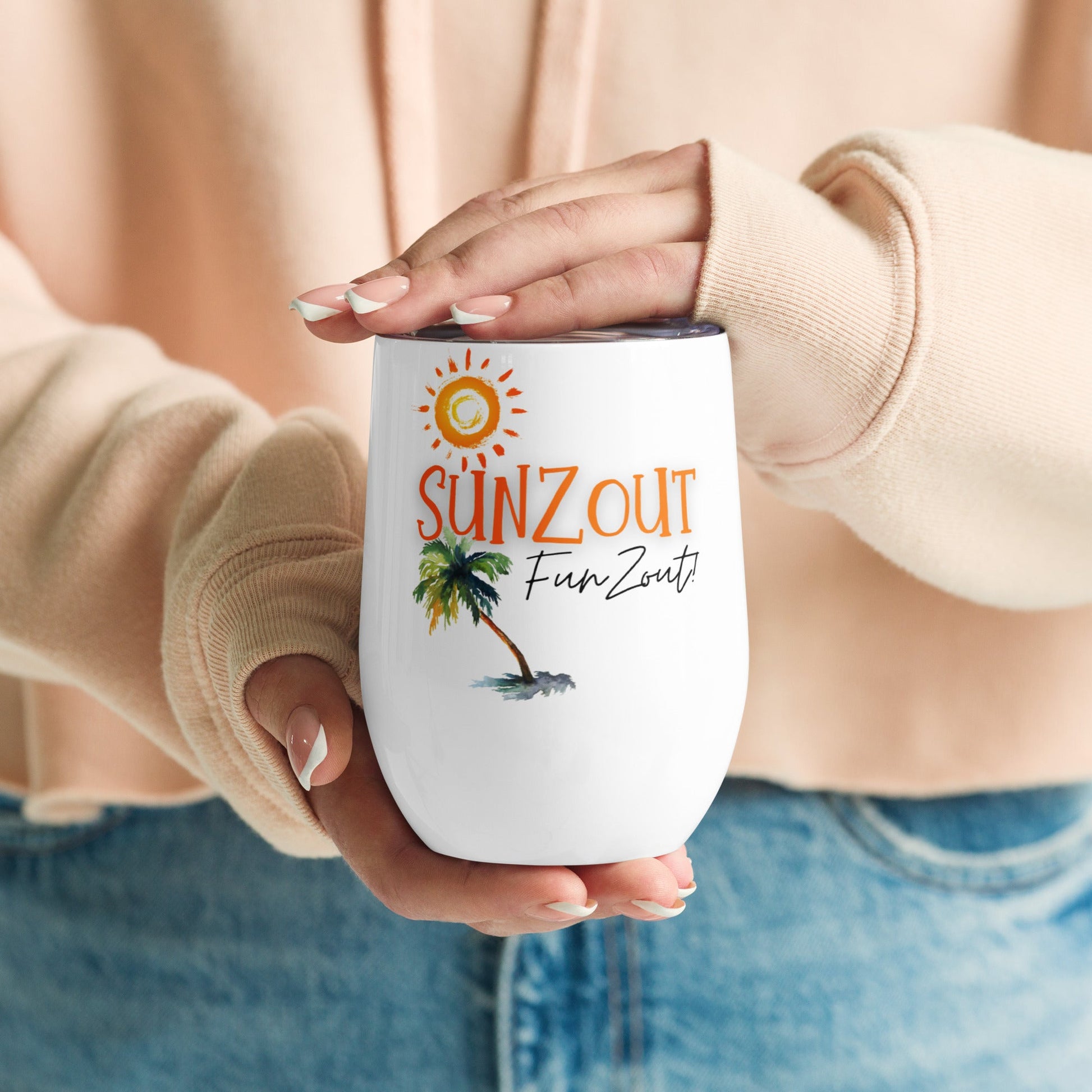 Sunzout Funzout Wine tumbler - Sunzout Outdoor Spaces LLC
