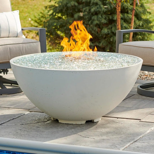 The Outdoor GreatRoom Company Cove Edge 42-Inch Round Natural Gas Fire Pit Bowl with 30-Inch... - Sunzout Outdoor Spaces LLC