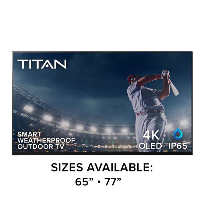 Titan Covered Patio OLED 120Hz Dolby Atmos Smart Outdoor TV (MS-S95C) - Sunzout Outdoor Spaces LLC